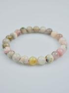 Bracelet en Pierre Naturelle de Opale Rose du Pérou