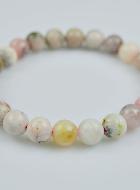 Bracelet en Pierre Naturelle de Opale Rose du Pérou