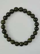 Bracelet en Pierre Naturelle de Serpentine du Pérou