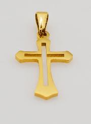 Pendentif Croix Ajourée - Dorée