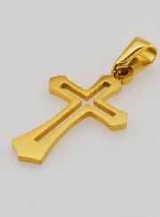 Pendentif Croix Ajourée - Dorée