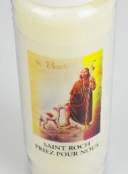 Bougie de Neuvaine à Saint Roch - 17.5cm