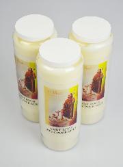 Lot de 3 Bougies de Neuvaine à Saint Roch