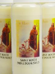 Lot de 3 Bougies de Neuvaine à Saint Roch