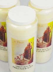 Lot de 3 Bougies de Neuvaine à Saint Roch