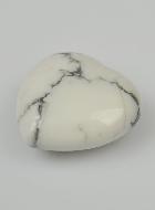 Pierre Coeur en Howlite - 30mm