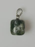 Pendentif en Pierre d'Agate Mousse - 10mm