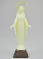 Statue Vierge Miraculeuse Fluo Lumineuse - 14 cm