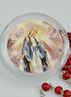 Chapelet de Lourdes en Bois de Rose - Médaille Vierge Miraculeuse