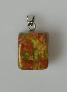 Pendentif en Pierre d'Unakite - 10mm