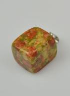 Pendentif en Pierre d'Unakite - 10mm