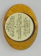 Plaque Auto Marie qui Défait les Noeuds en Bois d'Olivier 4cm