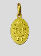 Médaille Miraculeuse Rue du Bac - 15mm - Plaqué Or 18 Carats