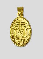 Médaille Miraculeuse - 15mm - Plaqué Or avec Bords