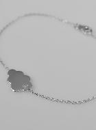 Bracelet Gourmette Enfant Nuage en Argent  - Maille Gourmette