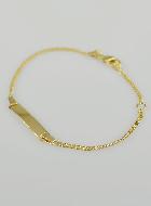 Bracelet Gourmette Bébé en Plaqué Or 18k - Maille Gourmette 1.4mm