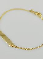 Bracelet Gourmette Bébé en Plaqué Or 18k - Maille Gourmette 1.4mm