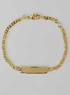 Bracelet Gourmette Bébé en Plaqué Or 18k - Maille Gourmette 2.5mm