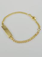 Bracelet Gourmette Bébé en Plaqué Or 18k - Maille Gourmette 2.5mm