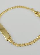 Bracelet Gourmette Bébé en Plaqué Or 18k - Maille Gourmette 2.5mm