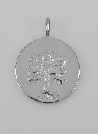 Médaille Arbre de Vie en Argent Massif 925/1000 - 18mm