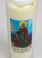 Bougie de Neuvaine à Sainte Marthe - 17.5cm