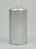 Bougie de Décoration de Table - Couleur Argent 10 x 5cm