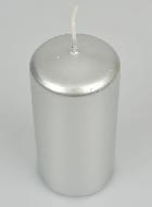 Bougie de Décoration de Table - Couleur Argent 10 x 5cm