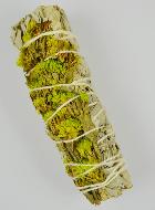 Smudge de Sauge Blanche & Fleurs de Statice Sinuata Verte