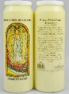 Bougie de Neuvaine de Consolation - Notre Dame de Lourdes