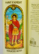 Bougie de Neuvaine Prière Miraculeuse - Saint Expédit