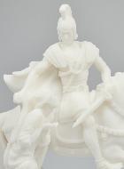 Statue de Saint Martin de Tours en Albâtre