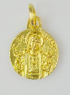 Médaille Sacré Coeur de Jésus Dorée - 12 mm