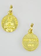 Médaille Saint Curé d'Ars Dorée - 12 mm