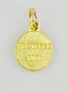 Médaille Saint Curé d'Ars Dorée - 12 mm