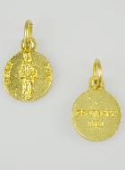 Médaille Sainte Vierge Noire Dorée - 12 mm