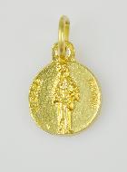 Médaille Sainte Vierge Noire Dorée - 12 mm