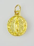 Médaille Notre Dame de Lourdes Dorée - 15 mm
