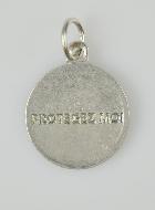 Médaille Marie qui Défait les Noeuds Argentée & Émail Bleu - 18 mm
