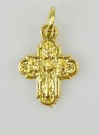 Pendentif Croix des Saints Dorée - 14mm