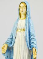 Statue de la Vierge Miraculeuse Marbre et Résine - 20cm