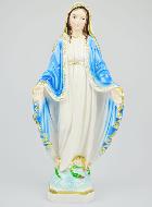 Statue de la Vierge Miraculeuse Marbre et Résine - 30cm