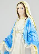 Statue de la Vierge Miraculeuse Marbre et Résine - 30cm