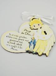 Cadeau de Baptême - Plaque Ange Gardien & Vierge Miraculeuse