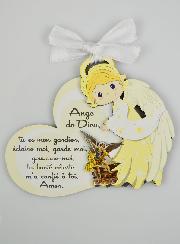 Cadeau de Baptême - Plaque Ange Gardien & St Michel Archange