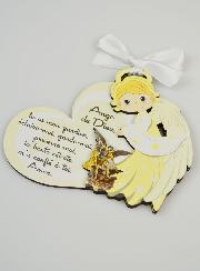 Cadeau de Baptême - Plaque Ange Gardien & St Michel Archange