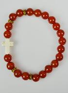 Bracelet Religieux en Pierre Naturelle - Cornaline