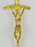 Crucifix à Suspendre 14cm - Or
