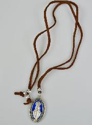 Médaille Miraculeuse Bleue 30mm + Cordon