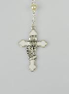 Coffret de Première Communion Chapelet + Médaille St Michel - Argenté